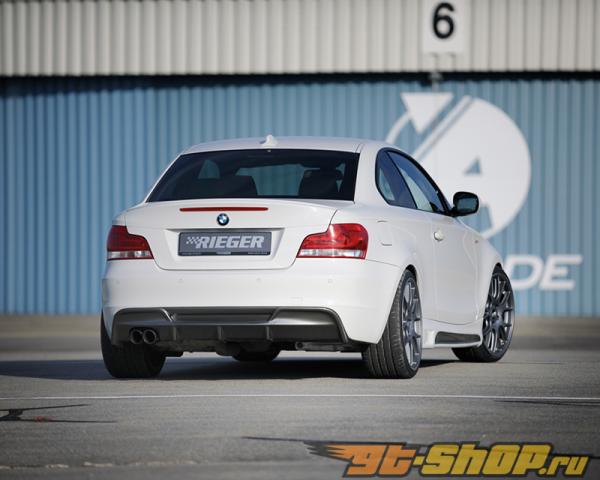 Rieger задний диффузор With Dual выхлоп Openings (M-Tech ONLY) Карбон-Look BMW E82/88 Rieger задний диффузор With Dual выхлоп Openings (M-Tech ONLY) Карбон-Look BMW E82/88